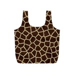 Giraffe Animal Print Skin Fur Full Print Recycle Bag (S) Front