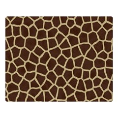 Giraffe Animal Print Skin Fur Double Sided Flano Blanket (large)  by Wegoenart