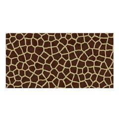 Giraffe Animal Print Skin Fur Satin Shawl by Wegoenart