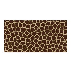 Giraffe Animal Print Skin Fur Satin Wrap by Wegoenart