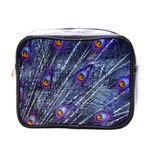 Peacock Feathers Color Plumage Mini Toiletries Bag (One Side) Front