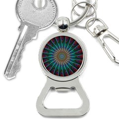 Fractal Peacock Rendering Bottle Opener Key Chains by Wegoenart