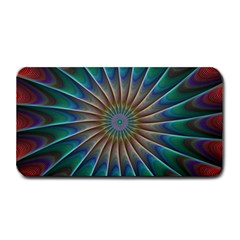 Fractal Peacock Rendering Medium Bar Mats