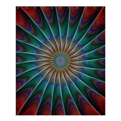 Fractal Peacock Rendering Shower Curtain 60  X 72  (medium)  by Wegoenart