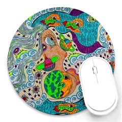 Supersonic Mystic Round Mousepads