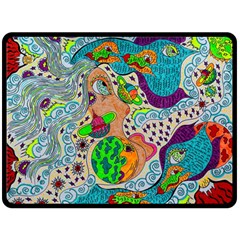 Supersonic Mystic Double Sided Fleece Blanket (large)  by chellerayartisans