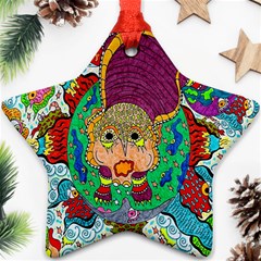 Supersonic Armadillo Star Ornament (two Sides) by chellerayartisans