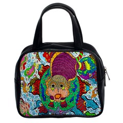 Supersonic Armadillo Classic Handbag (two Sides) by chellerayartisans