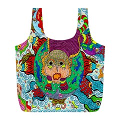 Supersonic Armadillo Full Print Recycle Bag (l)