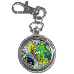 Cosmic Lizards With Alien Spaceship Key Chain Watches by chellerayartisans