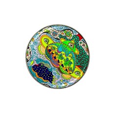 Cosmic Lizards With Alien Spaceship Hat Clip Ball Marker (10 Pack) by chellerayartisans