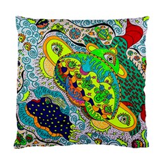 Cosmic Lizards With Alien Spaceship Standard Cushion Case (one Side)