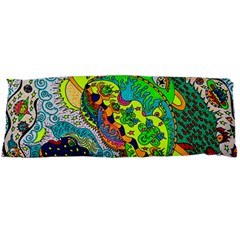 Cosmic Lizards With Alien Spaceship Body Pillow Case Dakimakura (two Sides) by chellerayartisans