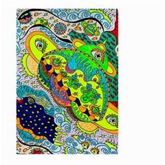 Cosmic Lizards With Alien Spaceship Large Garden Flag (two Sides) by chellerayartisans