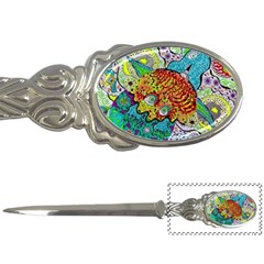 Supersonic Lavahead Lizard Letter Opener by chellerayartisans