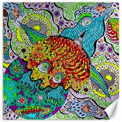 Supersonic Lavahead Lizard Canvas 20  X 20  by chellerayartisans