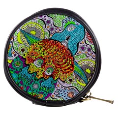 Supersonic Lavahead Lizard Mini Makeup Bag by chellerayartisans