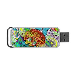 Supersonic Lavahead Lizard Portable Usb Flash (one Side) by chellerayartisans