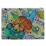 Supersonic Lavahead Lizard Cosmetic Bag (XXL) Back