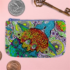 Supersonic Lavahead Lizard Large Coin Purse by chellerayartisans