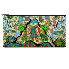 Supersonic Volcanic Sunmoon Faces Pencil Cases by chellerayartisans