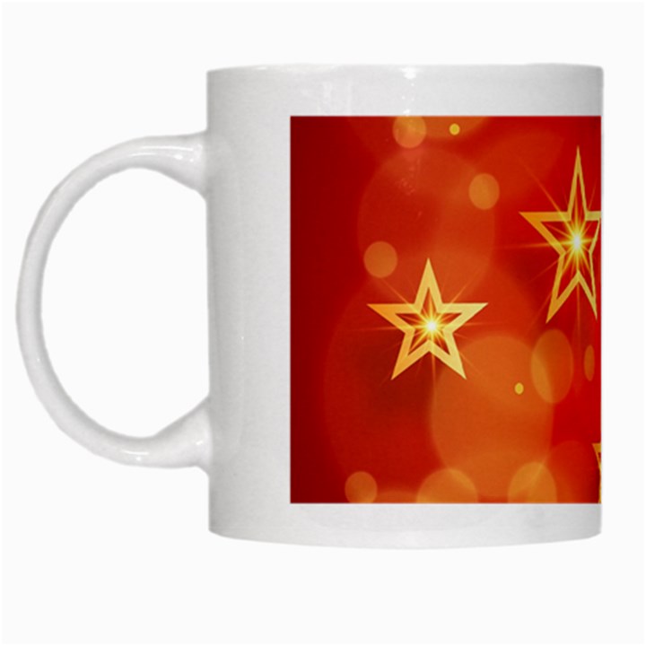 Background Christmas Decoration White Mugs