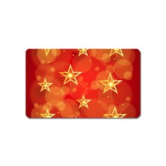 Background Christmas Decoration Magnet (name Card) by Simbadda