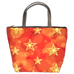 Background Christmas Decoration Bucket Bag by Simbadda