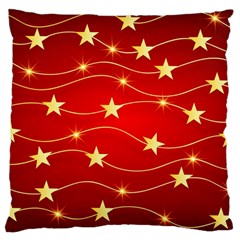 Background Christmas Decoration Large Flano Cushion Case (two Sides) by Simbadda