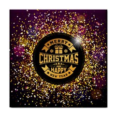 Christmas Golden Labels Xmas Tile Coasters by Simbadda