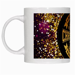 Christmas Golden Labels Xmas White Mugs