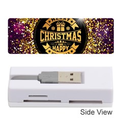 Christmas Golden Labels Xmas Memory Card Reader (stick) by Simbadda