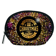 Christmas Golden Labels Xmas Accessory Pouch (medium) by Simbadda