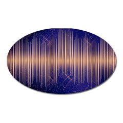 Background Dark Sound Disco Techno Oval Magnet by Simbadda