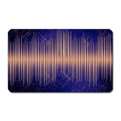 Background Dark Sound Disco Techno Magnet (rectangular) by Simbadda