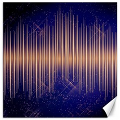 Background Dark Sound Disco Techno Canvas 12  X 12  by Simbadda