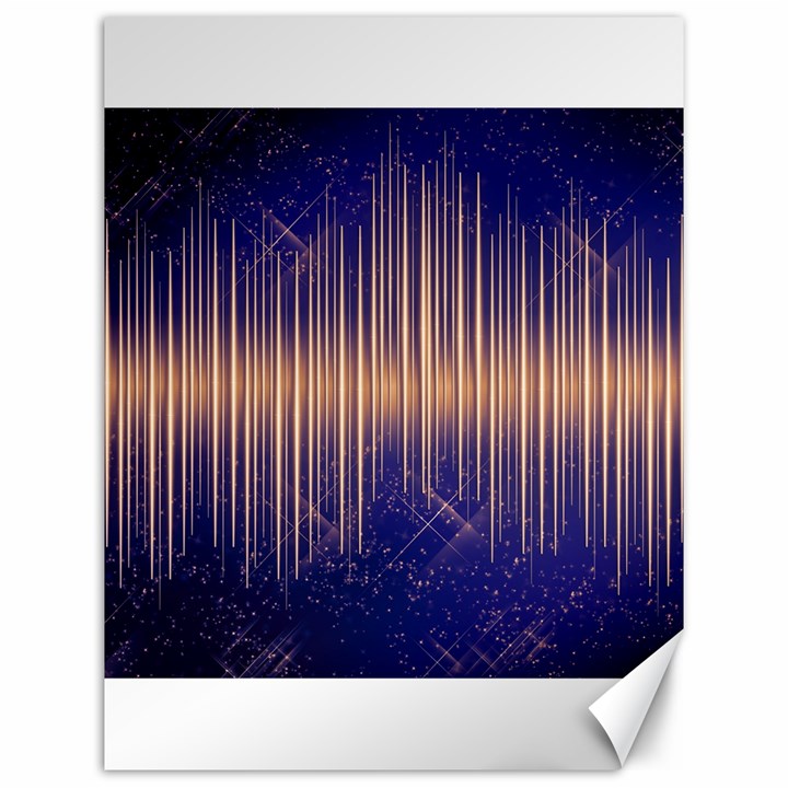 Background Dark Sound Disco Techno Canvas 12  x 16 