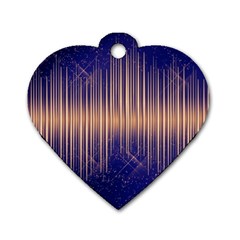 Background Dark Sound Disco Techno Dog Tag Heart (two Sides) by Simbadda