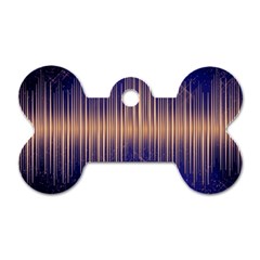 Background Dark Sound Disco Techno Dog Tag Bone (one Side) by Simbadda