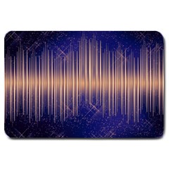 Background Dark Sound Disco Techno Large Doormat  by Simbadda