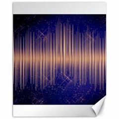 Background Dark Sound Disco Techno Canvas 11  X 14  by Simbadda