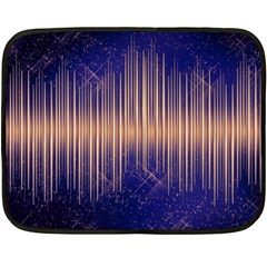 Background Dark Sound Disco Techno Fleece Blanket (mini) by Simbadda