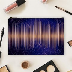 Background Dark Sound Disco Techno Cosmetic Bag (large) by Simbadda