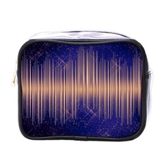 Background Dark Sound Disco Techno Mini Toiletries Bag (one Side) by Simbadda