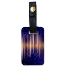 Background Dark Sound Disco Techno Luggage Tags (one Side)  by Simbadda