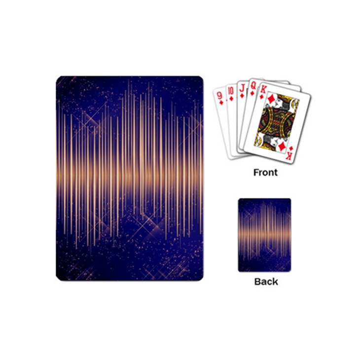 Background Dark Sound Disco Techno Playing Cards (Mini)