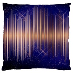 Background Dark Sound Disco Techno Large Cushion Case (one Side) by Simbadda