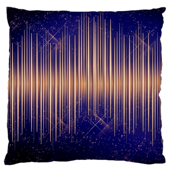 Background Dark Sound Disco Techno Large Cushion Case (Two Sides)