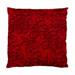 Christmas Background Red Star Standard Cushion Case (two Sides) by Simbadda