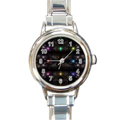 Abstract Sphere Box Space Hyper Round Italian Charm Watch